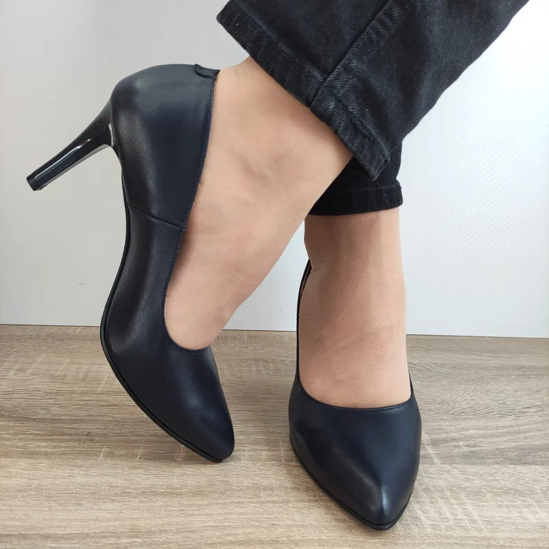 PANTOFI ELEGANTI DAMA ANTONIO 3527 BLEUMARIN - imagine 5