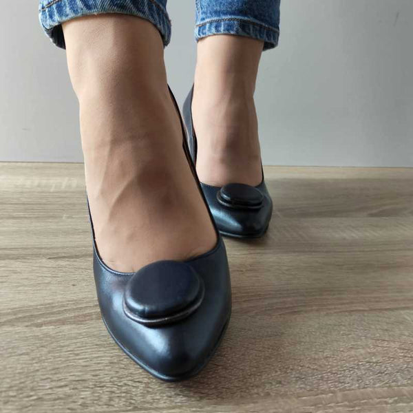 PANTOFI ELEGANTI DAMA ANTONIO 40216 BLEUMARIN - imagine 5