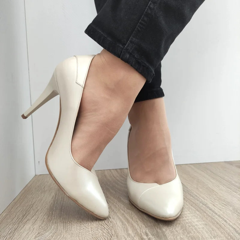 PANTOFI ELEGANTI DAMA ANTONIO 50175 BEJ - imagine 3