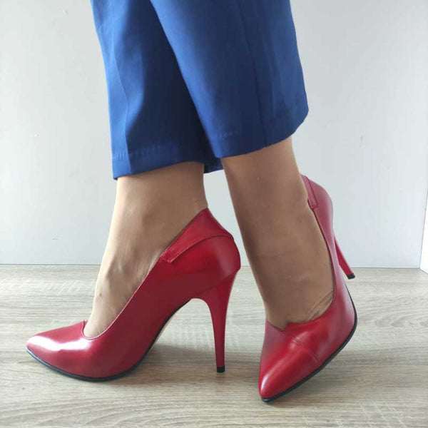 PANTOFI ELEGANTI DAMA ANTONIO 50175 ROSII - imagine 3