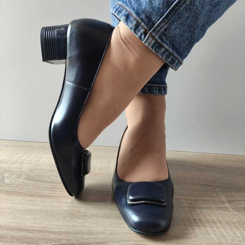 PANTOFI ELEGANTI DAMA ANTONIO 512 BLEUMARIN - imagine 5