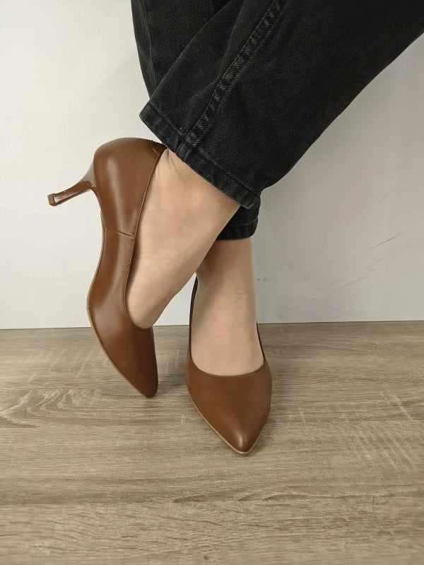 PANTOFI ELEGANTI DAMA ANTONIO 5420 MARO CAMEL - imagine 6