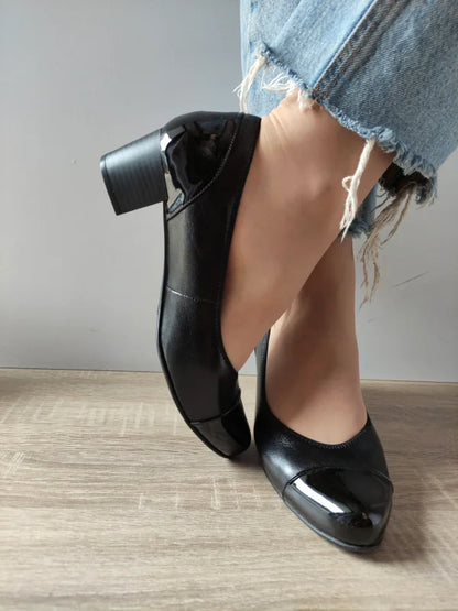 PANTOFI ELEGANTI DAMA CAPRICE 22302-45 NEGRI CU LAC