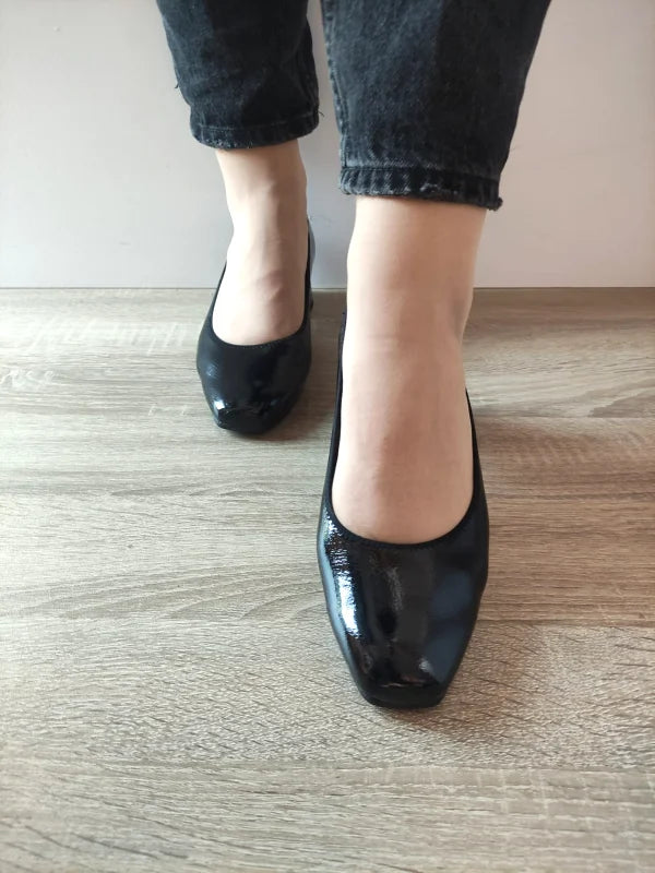 PANTOFI ELEGANTI DAMA CAPRICE 22303-43 NEGRI LAC - imagine 5