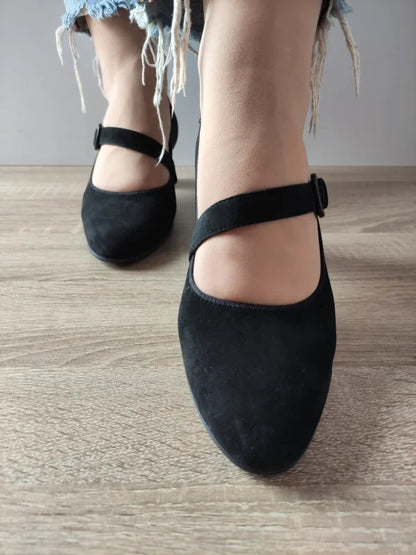 PANTOFI ELEGANTI DAMA CAPRICE 22307-45 NEGRI VELUR