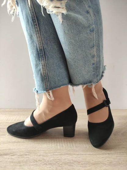 PANTOFI ELEGANTI DAMA CAPRICE 22307-45 NEGRI VELUR