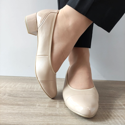 PANTOFI ELEGANTI DAMA CAPRICE 22500-42 BEJ + LAC