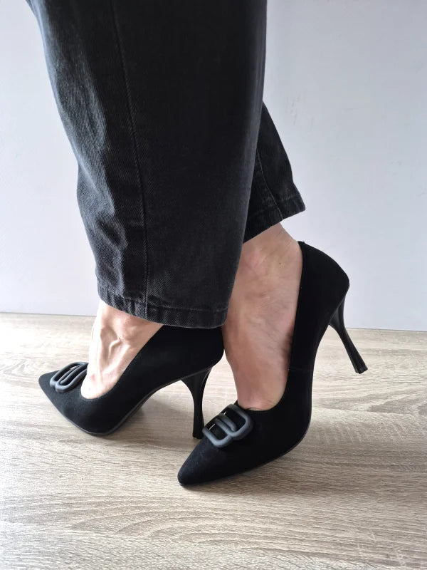 PANTOFI ELEGANTI DAMA EPICA 015TA2 01-I NEGRI VELUR - imagine 4