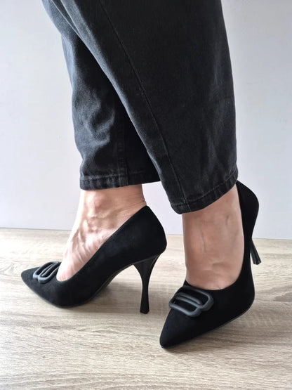PANTOFI ELEGANTI DAMA EPICA 015TA2 01-I NEGRI VELUR