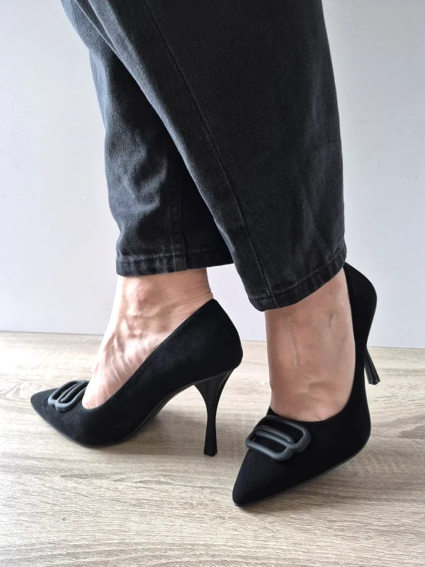 PANTOFI ELEGANTI DAMA EPICA 015TA2 01-I NEGRI VELUR - imagine 5
