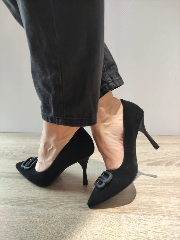 PANTOFI ELEGANTI DAMA EPICA 015TA2 01-I NEGRI VELUR - imagine 2