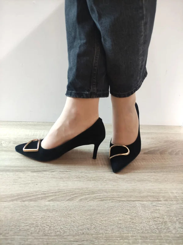 PANTOFI ELEGANTI DAMA EPICA 50047A 01-1 NEGRI VELUR - imagine 4