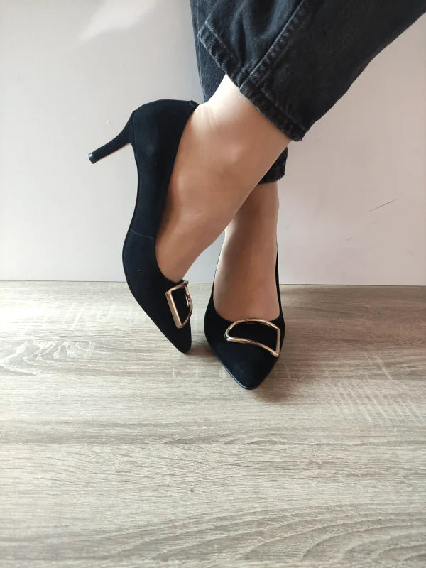PANTOFI ELEGANTI DAMA EPICA 50047A 01-1 NEGRI VELUR - imagine 6