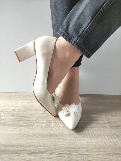 PANTOFI ELEGANTI DAMA EPICA 60063A 52-N CREM (APRICOT PEARL)