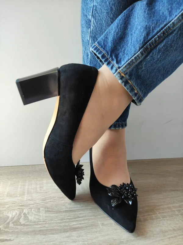 PANTOFI ELEGANTI DAMA EPICA 60063C 01-I NEGRI VELUR