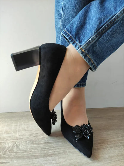 PANTOFI ELEGANTI DAMA EPICA 60063C 01-I NEGRI VELUR