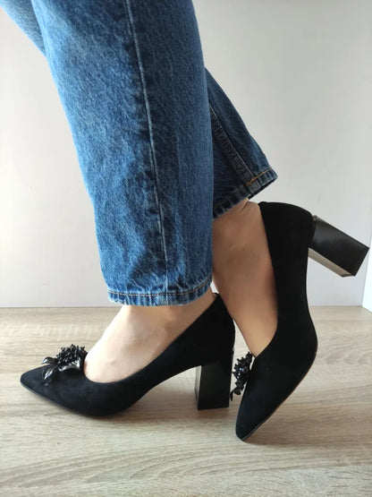 PANTOFI ELEGANTI DAMA EPICA 60063C 01-I NEGRI VELUR