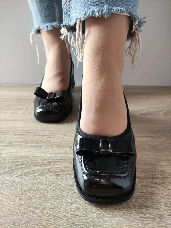 PANTOFI ELEGANTI DAMA FORMAZIONE 1355-1 NEGRI LAC - imagine 5