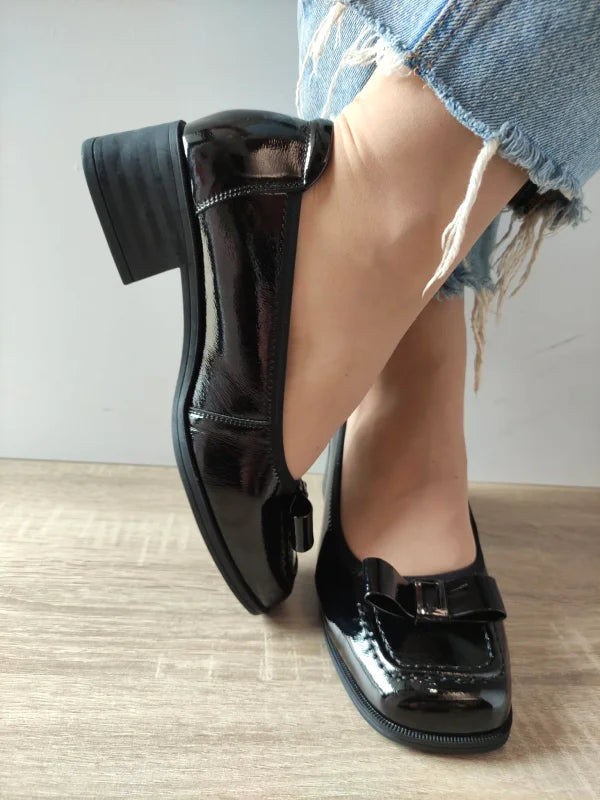 PANTOFI ELEGANTI DAMA FORMAZIONE 1355-1 NEGRI LAC - imagine 3