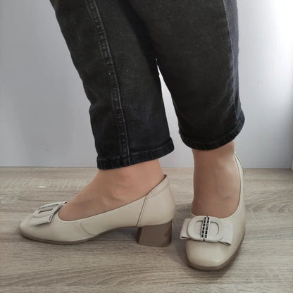 PANTOFI ELEGANTI DAMA FORMAZIONE 21125 CREM