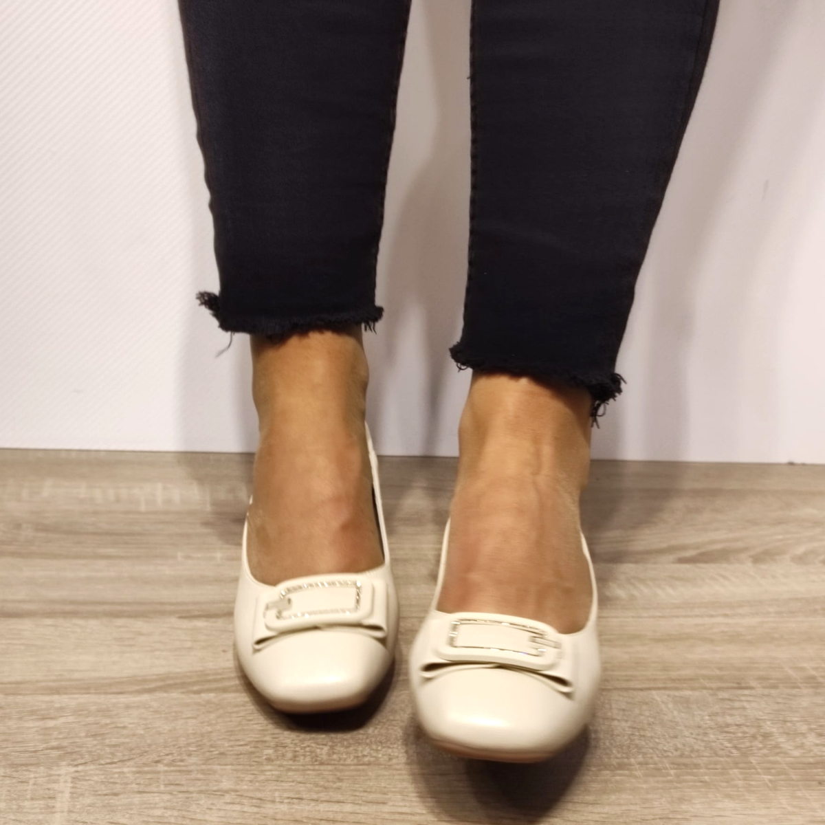 PANTOFI ELEGANTI DAMA FORMAZIONE 508-12 CREM - imagine 7