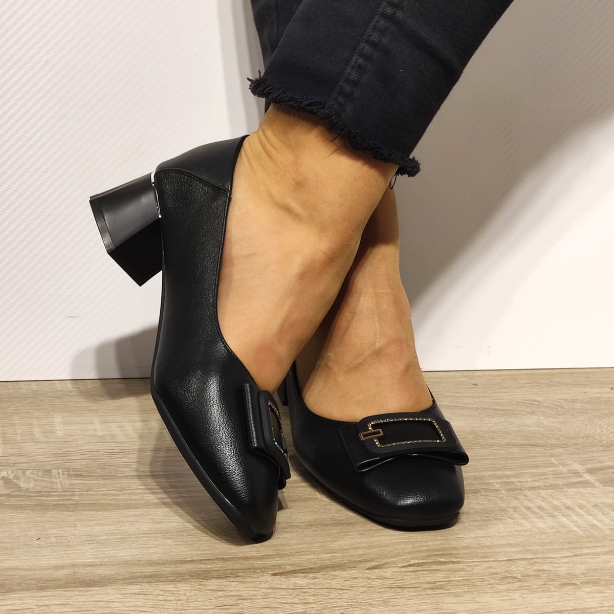 PANTOFI ELEGANTI DAMA FORMAZIONE 508-12 NEGRI - imagine 6