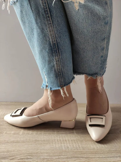 PANTOFI ELEGANTI DAMA FORMAZIONE 7501-15 CREM