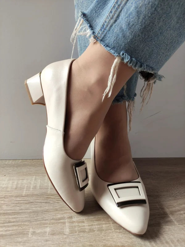 PANTOFI ELEGANTI DAMA FORMAZIONE 7501-15 CREM