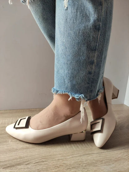 PANTOFI ELEGANTI DAMA FORMAZIONE 7501-15 CREM