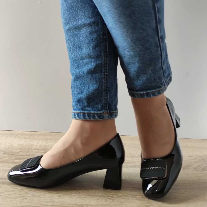PANTOFI ELEGANTI DAMA FORMAZIONE TP2377-6 NEGRI LAC - imagine 5