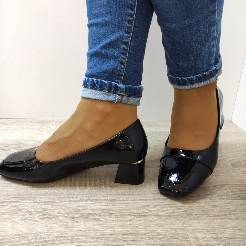 PANTOFI ELEGANTI DAMA FORMAZIONE TP377-1 NEGRI LAC - imagine 3