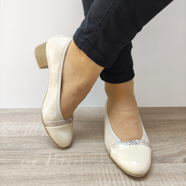 PANTOFI ELEGANTI DAMA JANA 22366 BEJ - imagine 4
