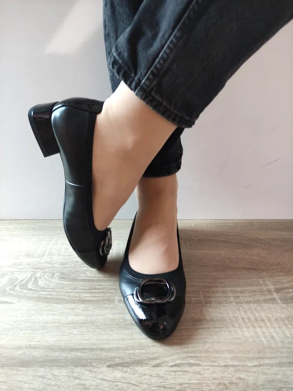 PANTOFI ELEGANTI DAMA MARCO TOZZI 22214-45 098 NEGRI LAC - imagine 5