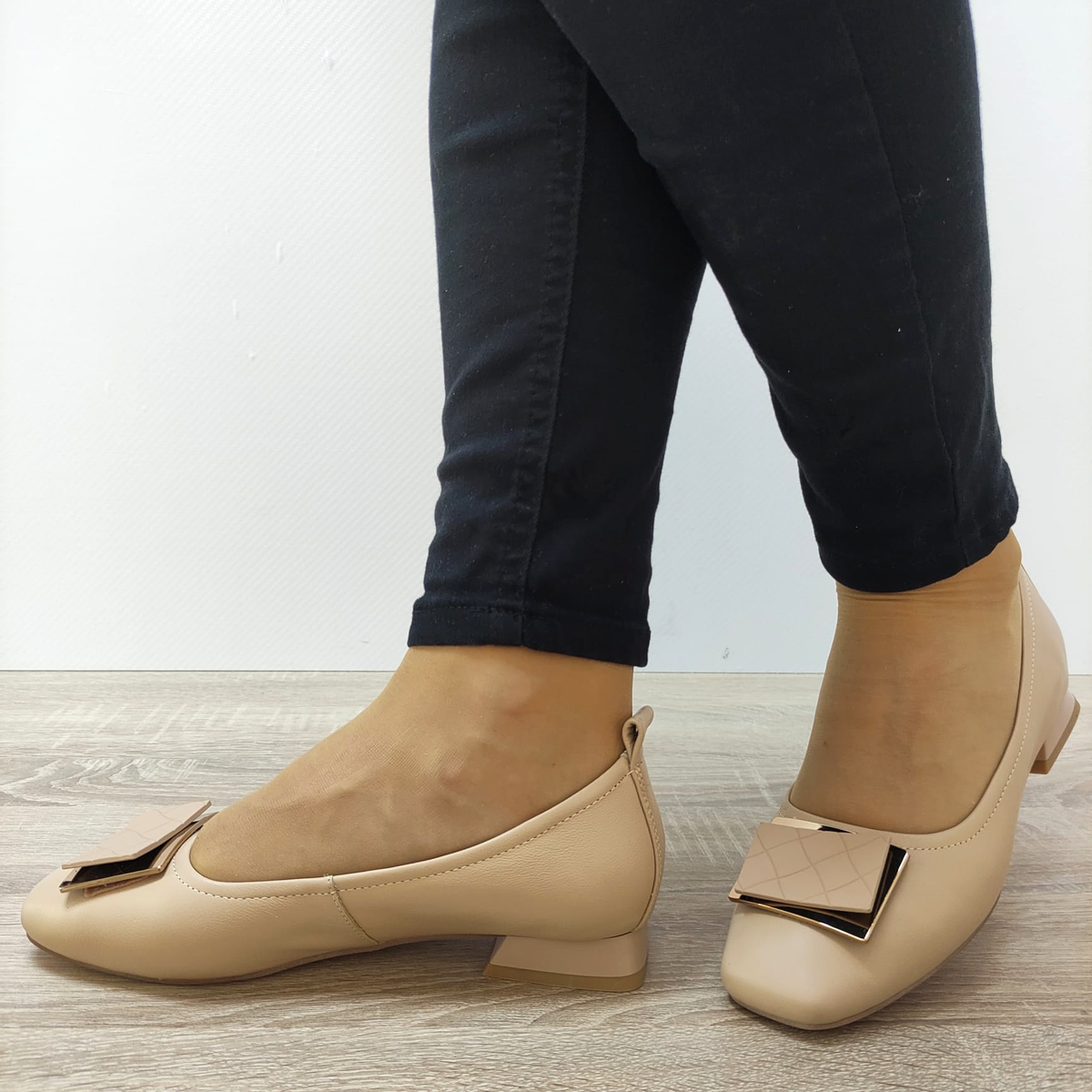 PANTOFI ELEGANTI DAMA PASS 20003C B2-N BEJ - imagine 3