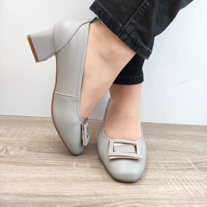 PANTOFI ELEGANTI DAMA PASS 440011E 14-N GRI - imagine 4