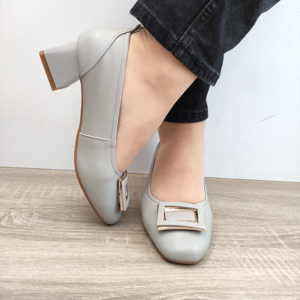 PANTOFI ELEGANTI DAMA PASS 440011E 14-N GRI - imagine 4