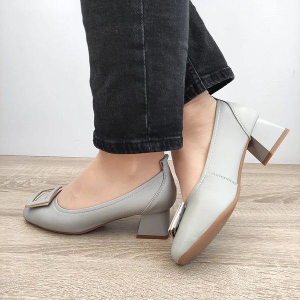 PANTOFI ELEGANTI DAMA PASS 440011E 14-N GRI - imagine 3