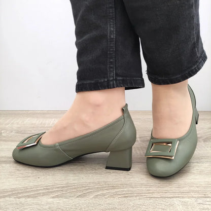 PANTOFI ELEGANTI DAMA PASS 440011G 40-N VERZI OLIVE
