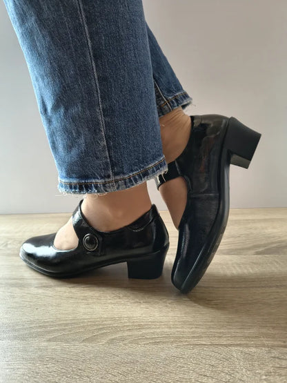 PANTOFI ELEGANTI DAMA PASS 450025B 01-L NEGRI LAC