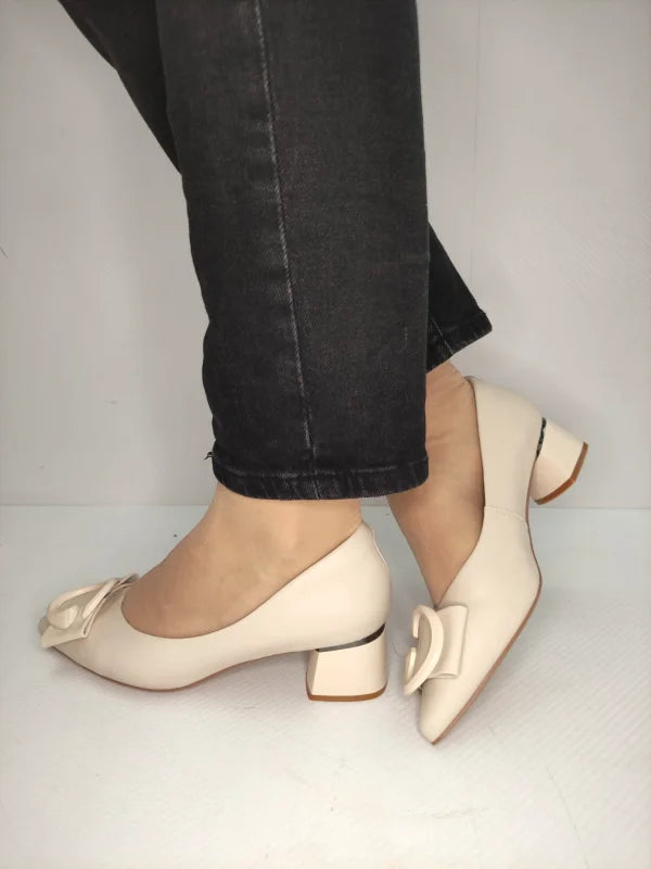 PANTOFI ELEGANTI DAMA PASS 460005B 52-N BEJ - imagine 2