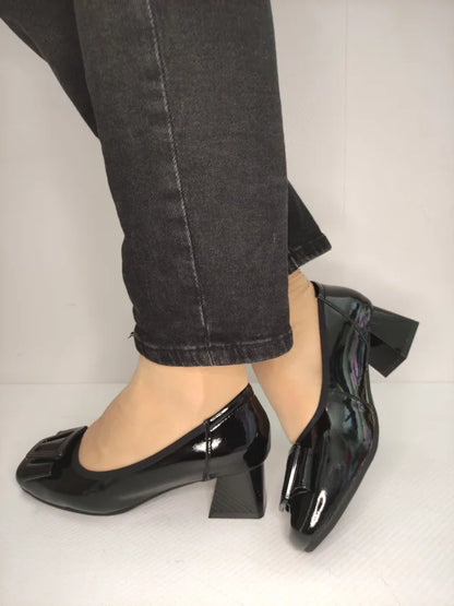PANTOFI ELEGANTI DAMA PASS 4600008A 01-L NEGRI LAC
