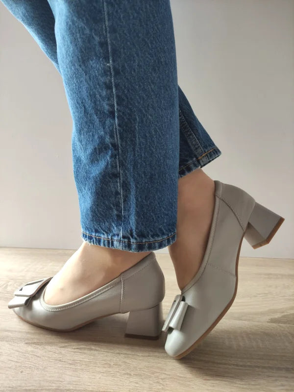 PANTOFI ELEGANTI DAMA PASS 460008D 14-N GRI - imagine 5