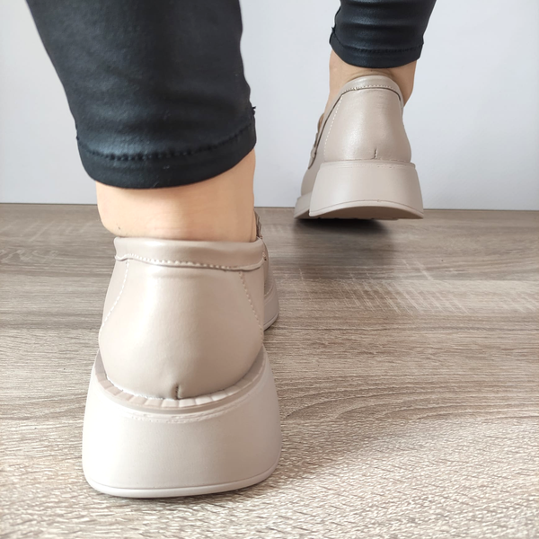 PANTOFI ELEGANTI DAMA PERLLA 3099-1 BEJ - imagine 4