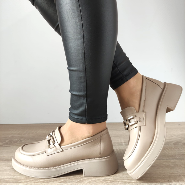PANTOFI ELEGANTI DAMA PERLLA 3099-1 BEJ - imagine 2