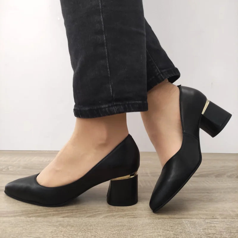 PANTOFI ELEGANTI DAMA PERLLA 3615-1 NEGRI - imagine 2