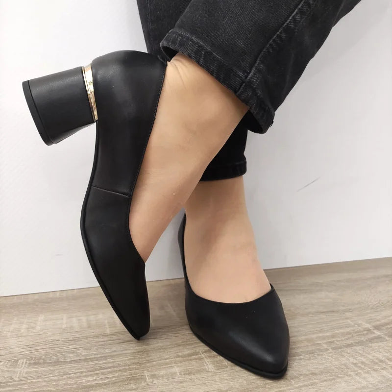 PANTOFI ELEGANTI DAMA PERLLA 3615-1 NEGRI - imagine 3