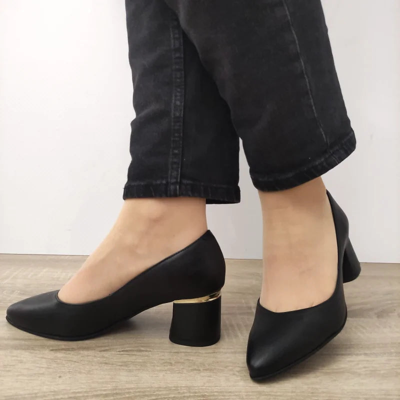 PANTOFI ELEGANTI DAMA PERLLA 3615-1 NEGRI - imagine 4