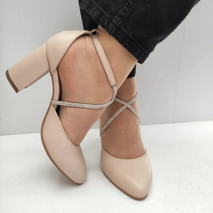 PANTOFI ELEGANTI DAMA PERLLA 3671 BX 132 ROZ NUDE