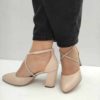 PANTOFI ELEGANTI DAMA PERLLA 3671 BX 132 ROZ NUDE
