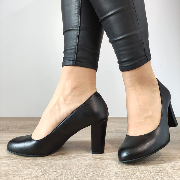 PANTOFI ELEGANTI DAMA PERLLA 5109-8 NEGRI - imagine 3